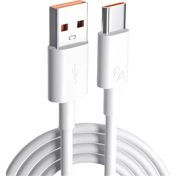 Nengshi Suitable for Xiaomi Charging Cable, Type-C Data Cable, 120W/90W Super Fast Charging, 17/15/14 Redmi Phone Charging, 6A Flash Charging, Type-C Car USB, 1.5 Meters, White