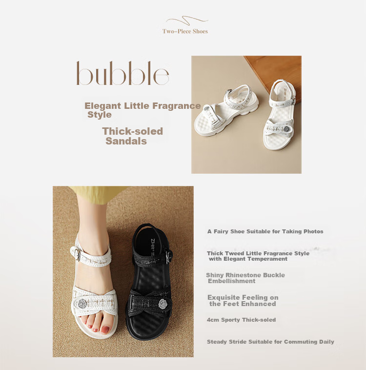 ZHR Women's Sandals, Summer Sports Casual Beach Shoes, Chanel-Style Fashionable Women's Shoes, ES02 Beige (Sandals), Size 37 1