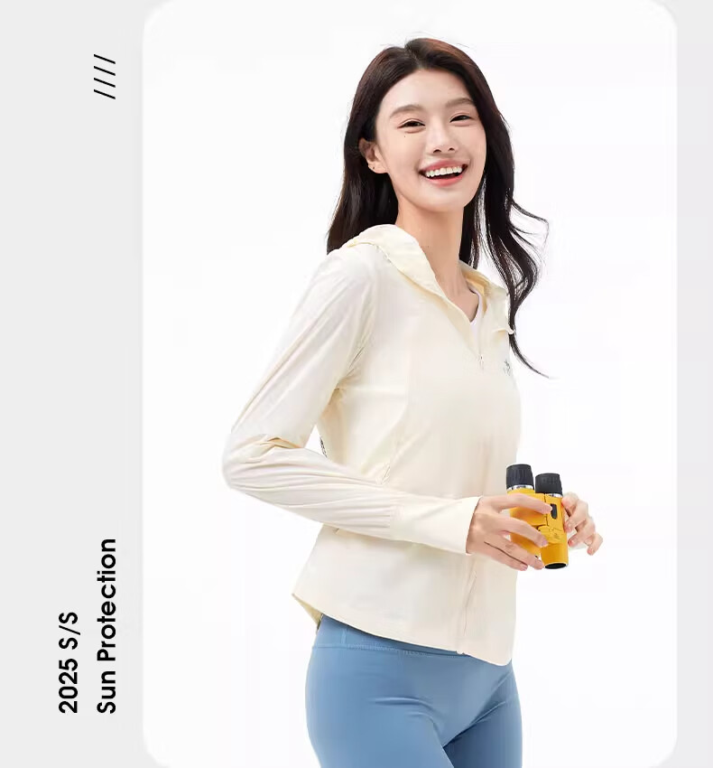 CAMEL Outdoor Original Yarn Sun Protection Jacket Cloud Feel Slim Breathable Sun Protection Coat A25BATG111 S 21