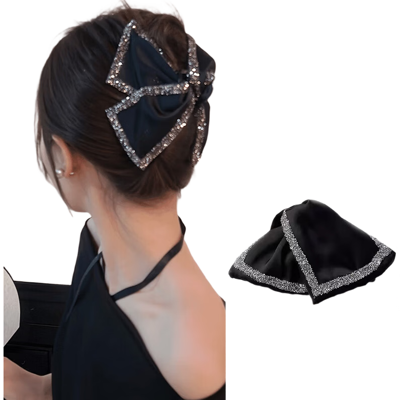 Gemon French Hepburn Style Triangle Hair Clip Women's High-End Shark Clip Hair Accessory 2025 New Elegant Hairpin for Back of Head