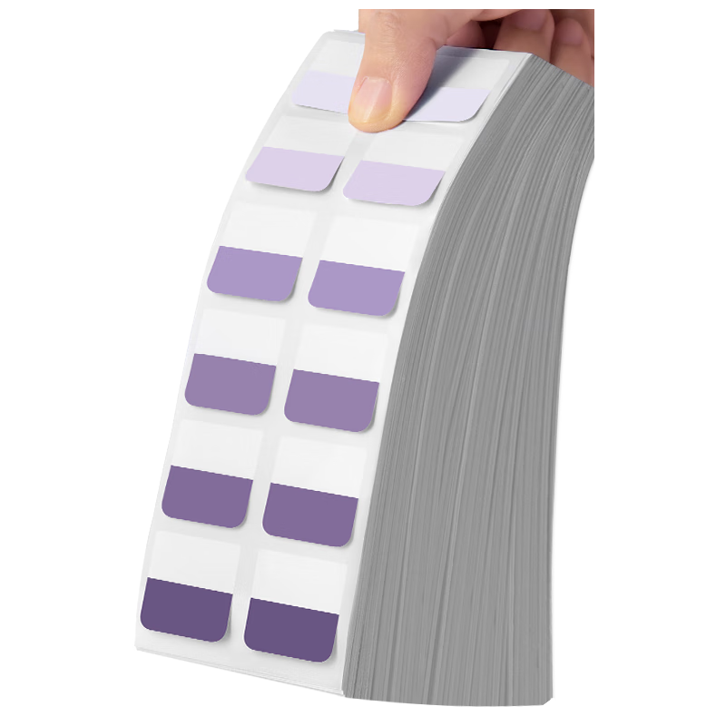 JONEVEE Index Sticky Notes Taro Milk Medium Size 120pcs Transparent Label Name Stickers Writable Memo Notes Error Classification Stationery GZ1012 (Minimum Order 2)