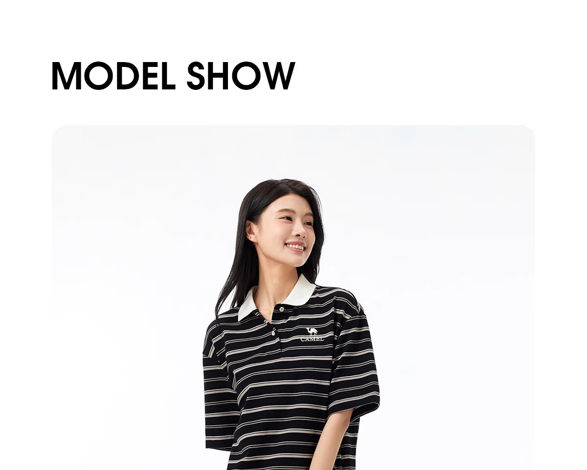 CAMEL Outdoor Polo Dress 2025 Spring Summer Elegant Short Sleeve T-Shirt Dress Women Loose Small Size Polo Dress L 2