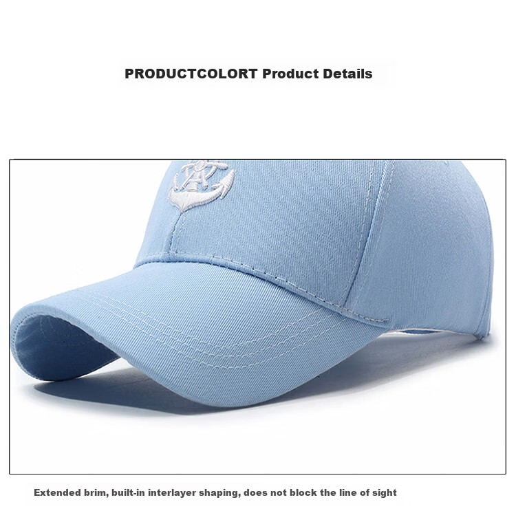Jiancai Baseball Cap for Men And Women, Korean Style Trendy Visor Hat, Casual Outdoor Large Size Running Sun Protection Hat for Me 6