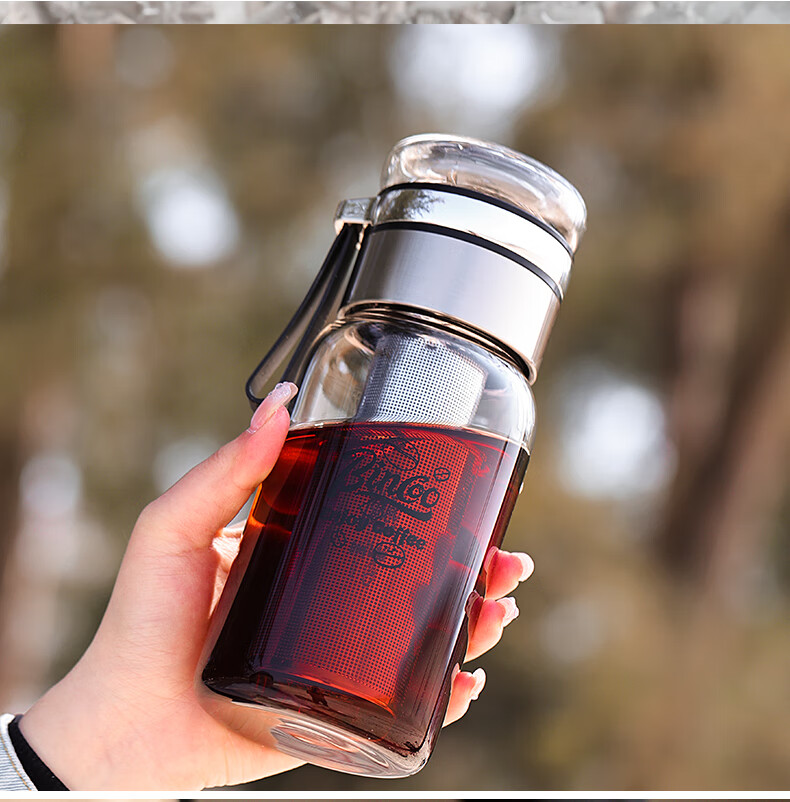 Bincoo Glass Cold Brew Coffee Maker Portable Cold Brew Bottle with Filter for Home Use Iced Americano Cup 12