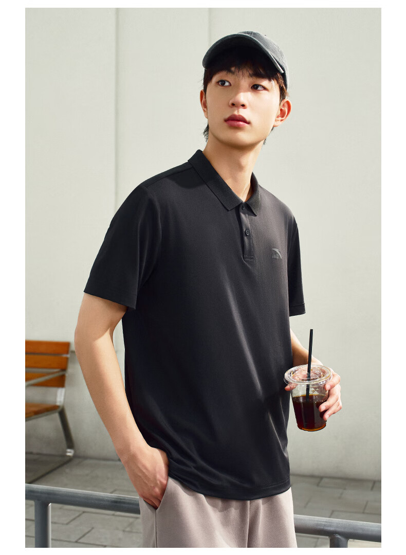 Anta Xingdong Polo | Casual Collared Short Sleeve Men's Summer Quick-Dry Business Commuter Colorful Polo Shirt Top 17
