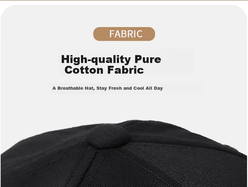 TUCANO Baseball Cap for Men And Women with Large Brim, Sun Protection Hat for Outdoor Sports And Fishing, Face-Slimming Sun Hat 5