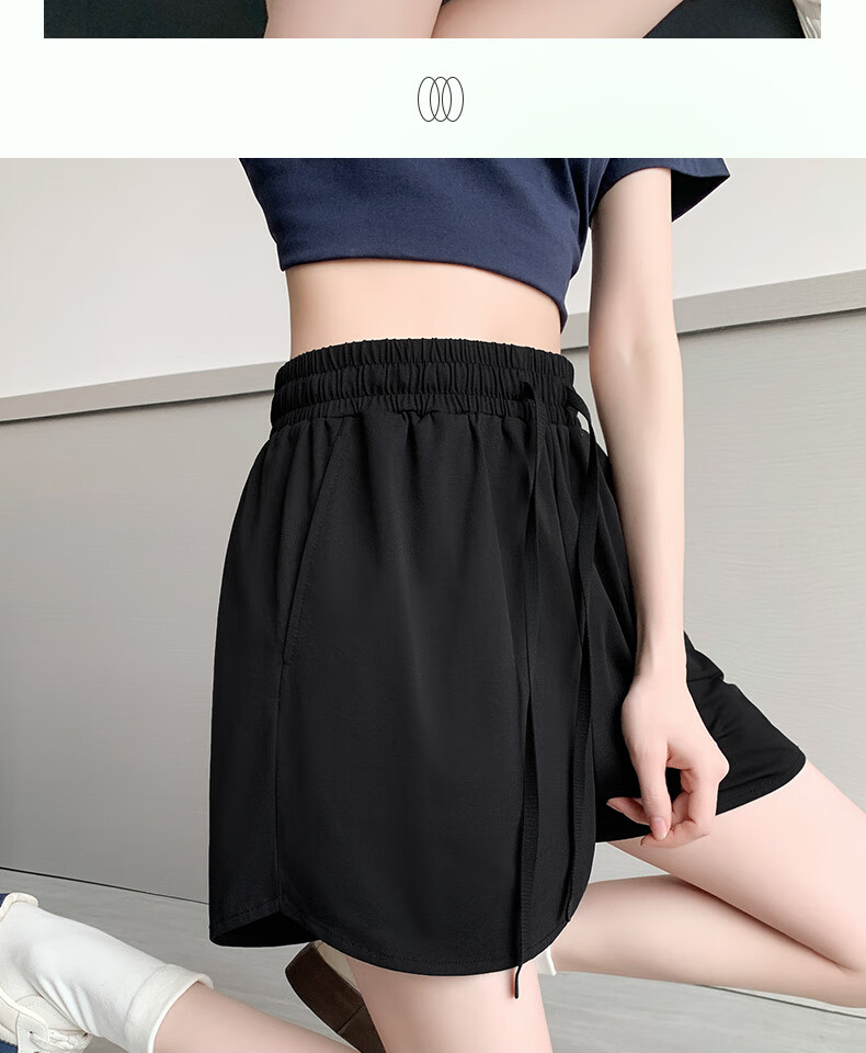 Warrior Women's Sports Shorts Summer 2026 New Loose Slim Outdoor Ice Silk Quick-Dry Antibacterial Five-Point Pants 19