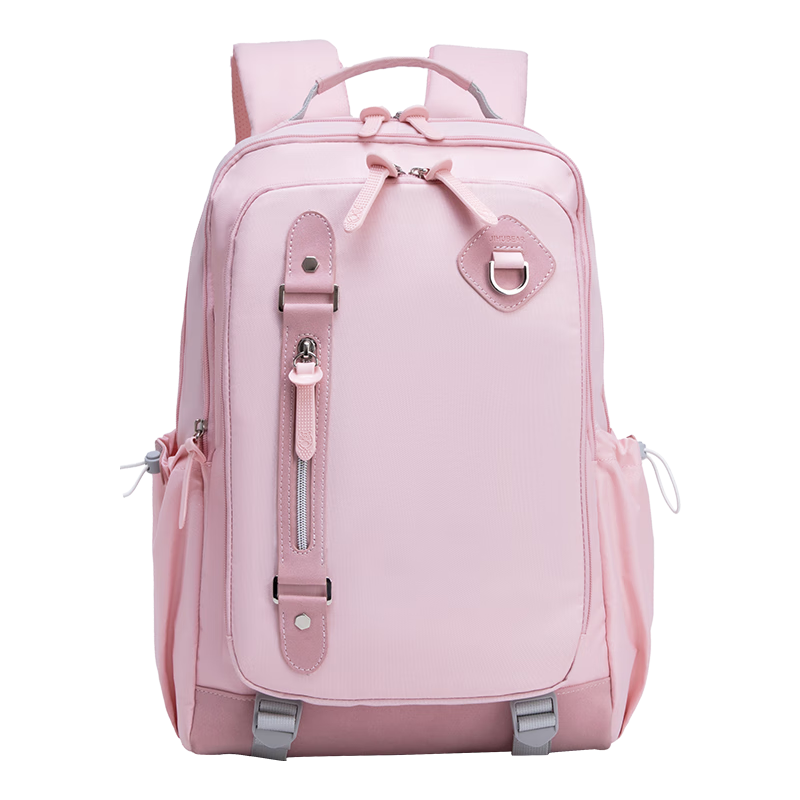 Almost Bear Middle School Student Backpack Girls New Lightweight Large Capacity Travel Bag Boys Primary High School Load-Reducing Ergonomic Double Shoulder Bag