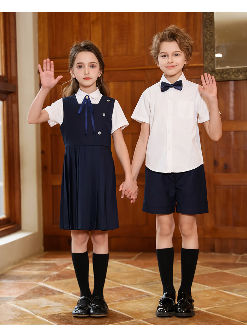 Yinuofang Girls' New Dress Set for Children's Day Performance, Kindergarten Uniforms, School Uniforms, Graduation Outfits, And Class Uniforms for Elementary School Students 15