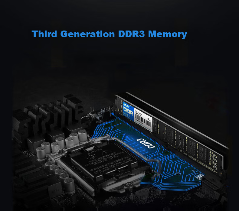 EAGET DDR3 4GB 1600MHz 1.5V Desktop Memory Module, Computer Office Memory, P10 Third Generation Computer Memory, for Office And Study 2