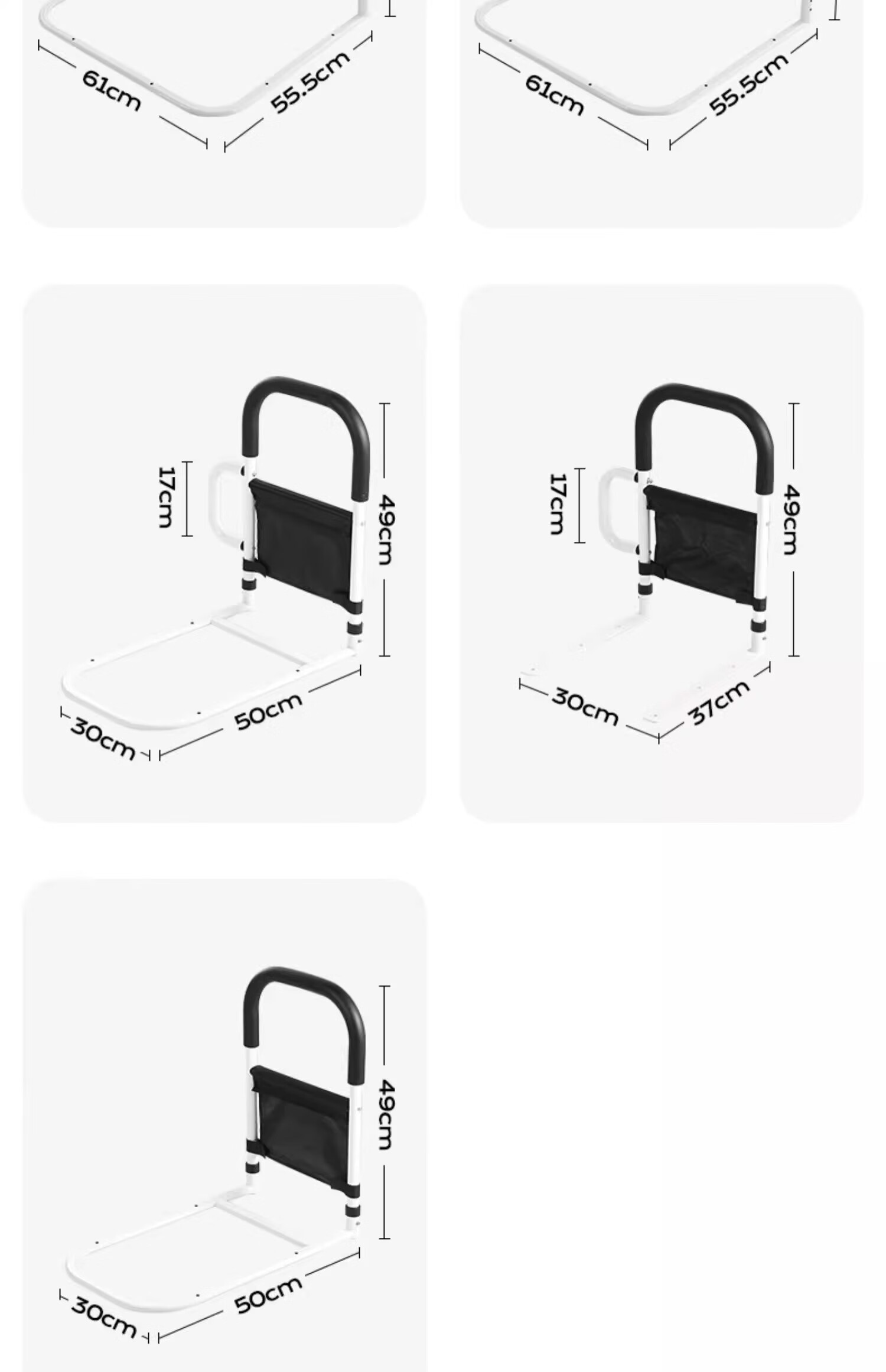 Meiruide No-Drill Elderly and Pregnant Women Getting Up Aid Bedside Handrail Anti-Fall Bed Guardrail TY-GF-6193 27