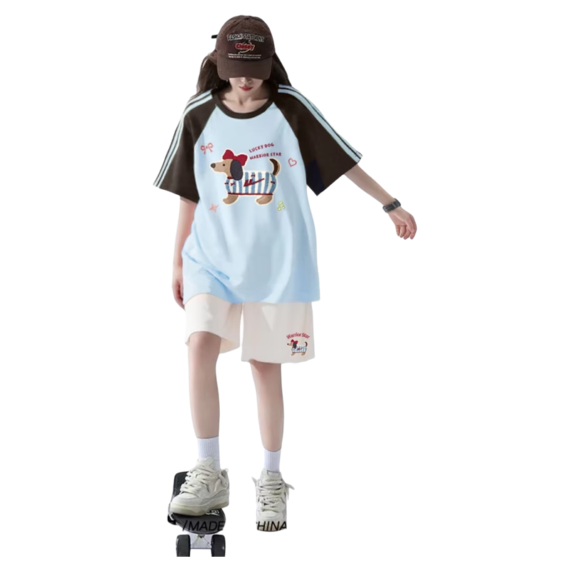 Warrior Women's Sportswear Summer 2026 New Short Sleeve T-Shirt Student Casual Versatile Summer Training College Style OOTD Outfit