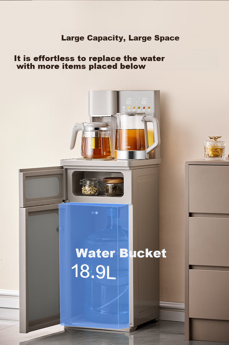 SUPOR Dust-Free Water Dispenser Tea Bar Machine, High-End Living Room New Water Dispenser, Remote Control Smart Bottom-Loading Anti-Overflow Tea Bar Cabinet Integrated Household Kettle SW-CBJ70 11