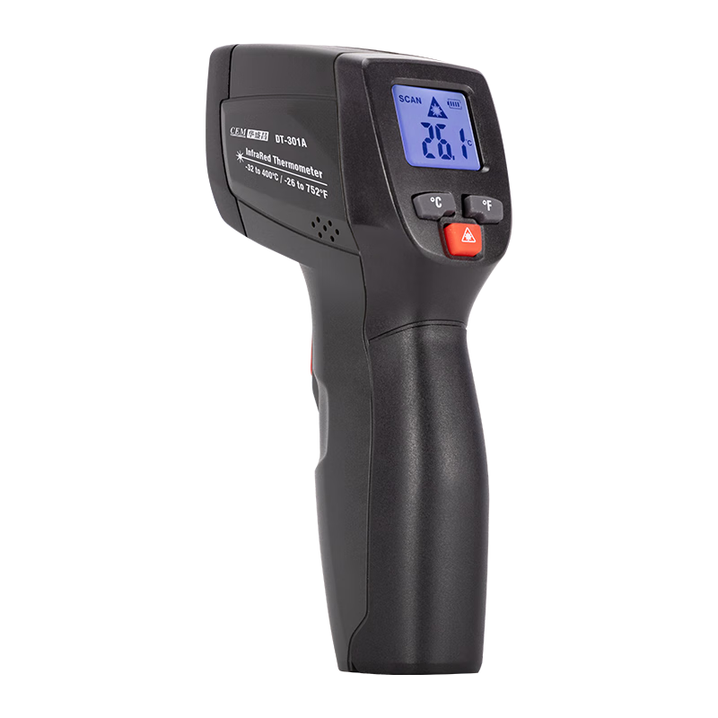 CEM DT-301B Laser Infrared Thermometer Professional High-Precision Industrial Non-Contact High-Temperature Temperature Gun Food Thermometer Kitchen Baking Water Temperature Detector