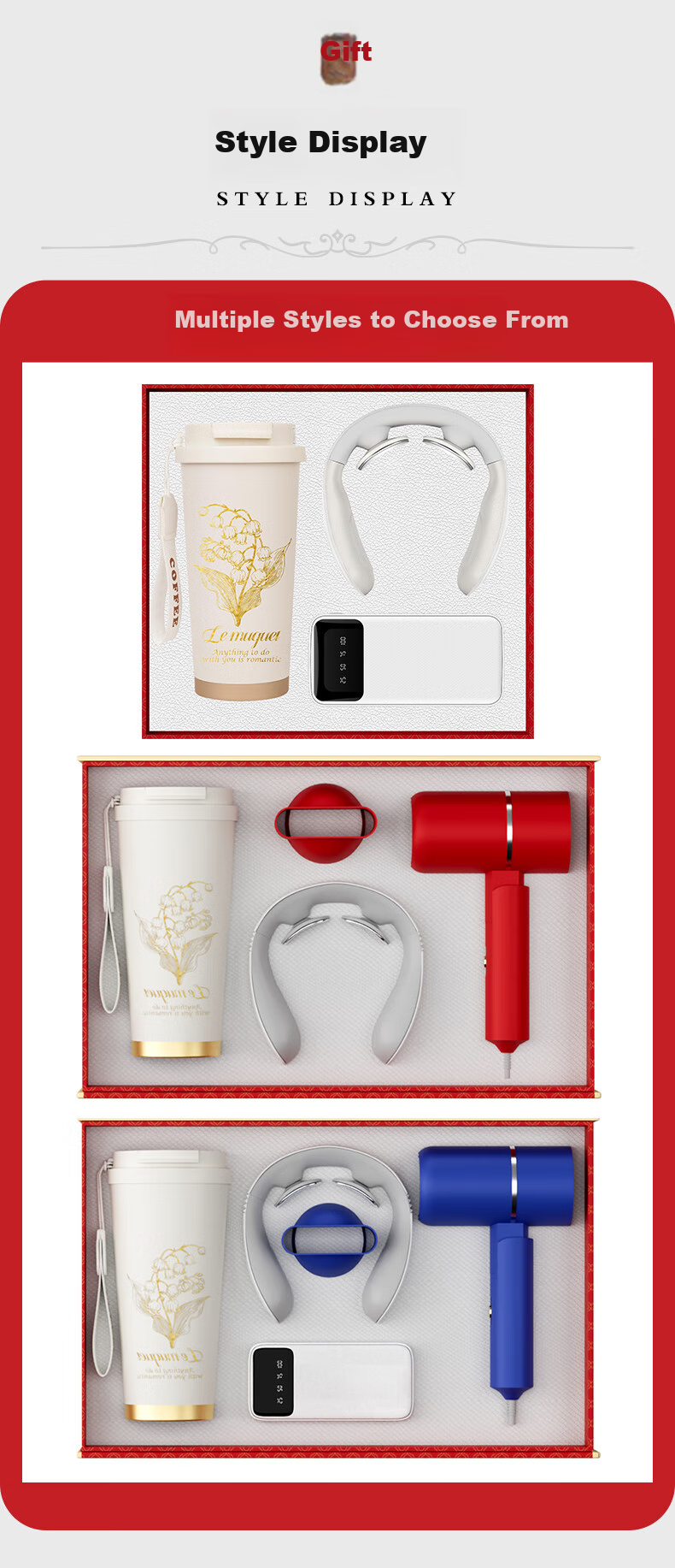 Aisheer Gift, Bridesmaid Gift, High-End Employee National Day Gift, Customer Gift, Insulated Mug for Women And Men, Water Bottle Gift Box 20