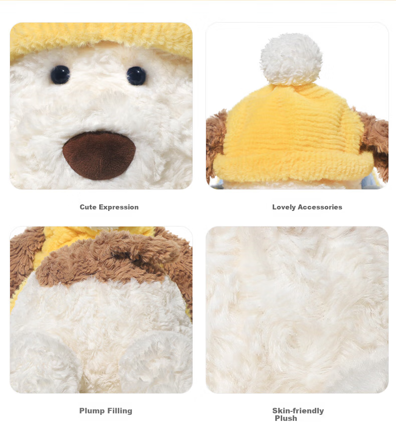 Huangen X Catch The Dog Plush Toy, Comforting Sleep Companion Doll, Bedtime Stuffed Animal, Pillow, Birthday Gift 3