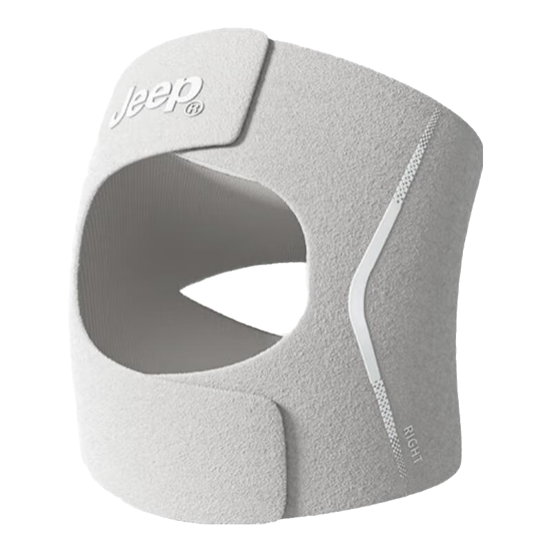 JEEP Knee Brace Meniscus Sports Joint Patella Stabilizer Strap Unisex Running Hiking Badminton Knee Support Thin Black