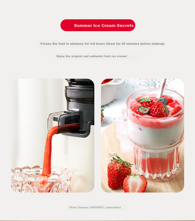 APIXINTL Japanese Anben Su Juicer, Home Multi-Functional Apple And Vegetable Juicer, Pulp Separation, Fully Automatic Mini Grinder 3