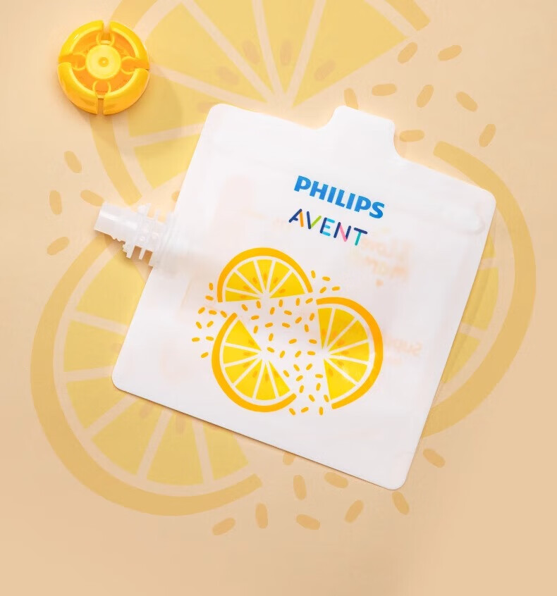 AVENT Philips Baby Fruit Puree Pouches Baby Food Storage Fresh-Keeping Chewable Bags (10 Pack) JD Self-operated 21