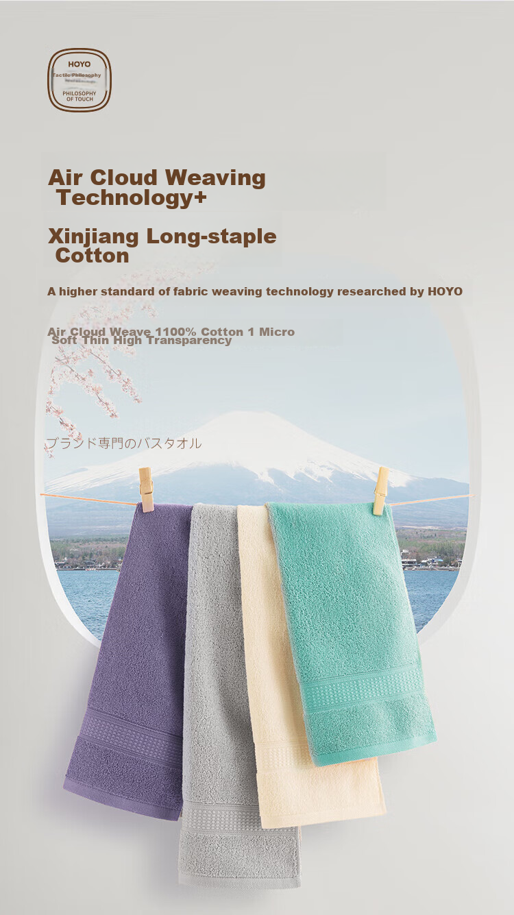 HOYO Japanese Towel for Men And Women, Class A Pure Cotton Household Bath Towel, Absorbent Quick-Drying Towel, 33*72cm, Light Gray Sports 2