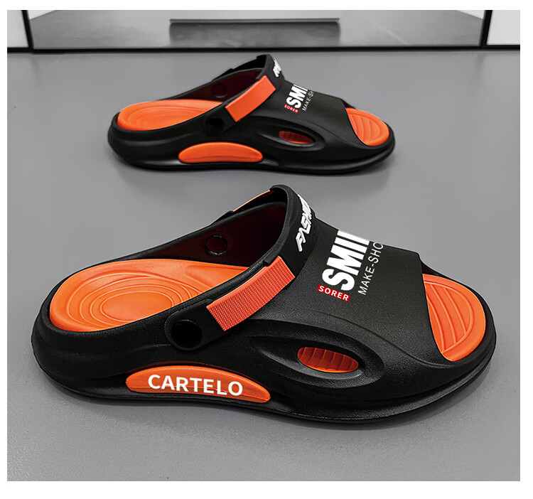 CARTELO Men's Sandals, Summer Breathable, Outdoor Wear, Comfortable Dual-Use Beach Slippers for Me 12