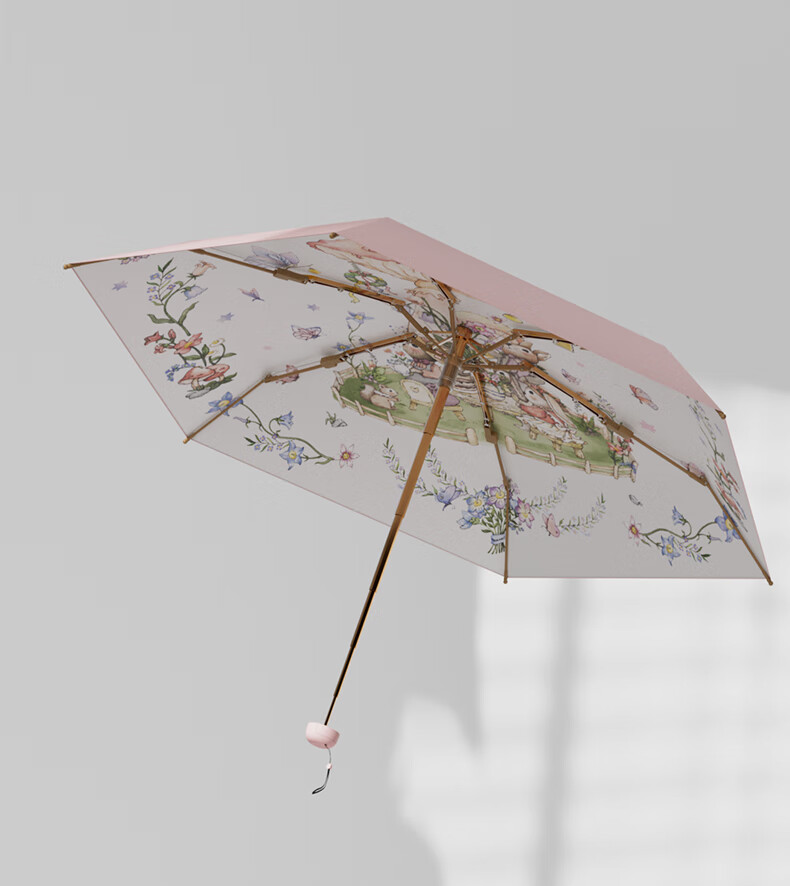 MAMORU Artistic Sun Umbrella UV Protection Dual-Layer Lightweight Portable Compact Sunshade Rain Umbrella 12
