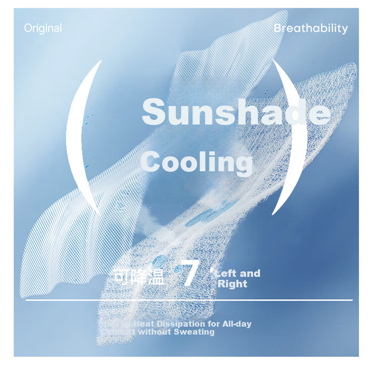 OhSunny Sun Protection Face Mask for Women, Dust-Proof And UV-Resistant, Eye Corner Protection for Men, Neck Guard Breathable Mask SLF3M172E Light Misty Blue 5