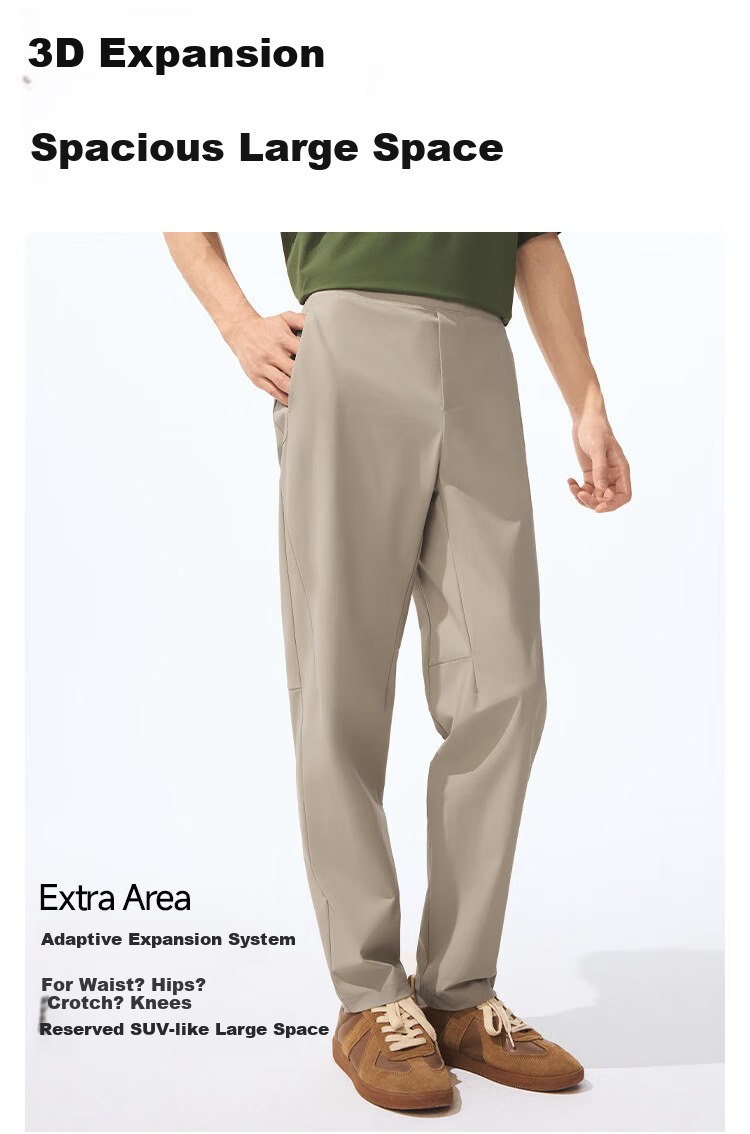 Beneunder Men's Pants, Sports Casual Trousers, Summer Cool-Feeling Straight-Leg Pants, High-Elasticity Breathable CC926 4