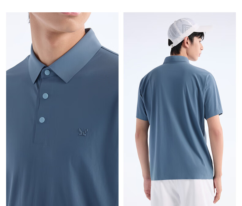 JOEONE Men's Short-Sleeve Polo Shirt, Moisture-Wicking Quick-Dry 7A Antibacterial Polo Shirt, Summer High-Elasticity Short-Sleeve T-Shirt for Me 10