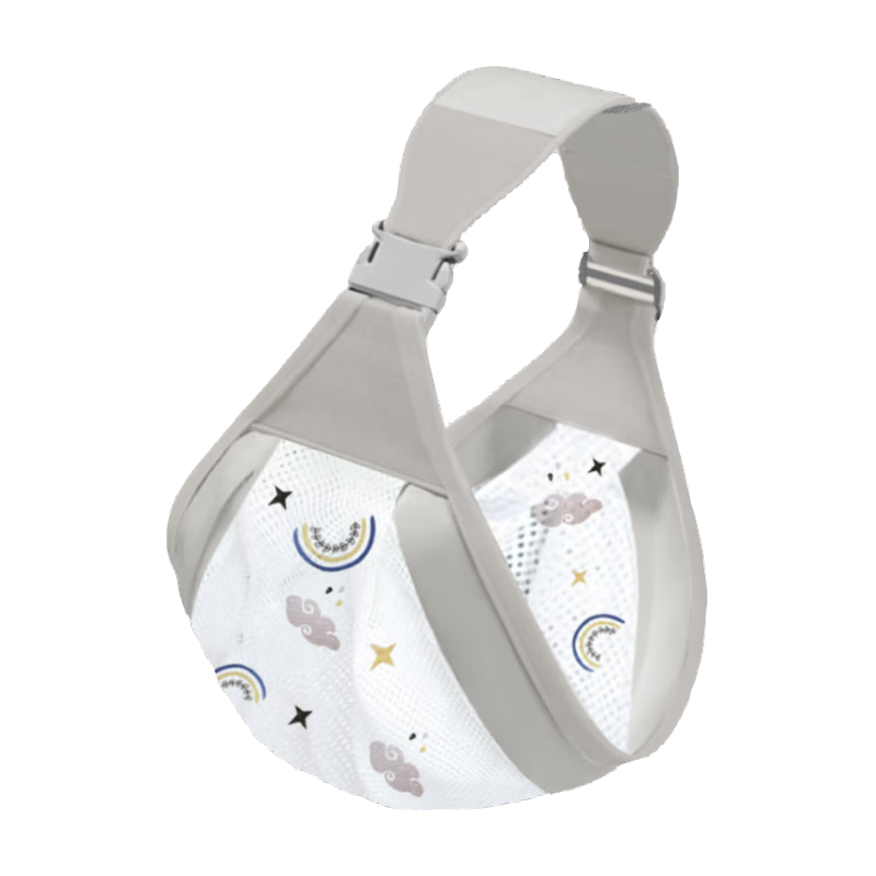 Aibaoshi Baby Carrier, Front-Facing Design, Multifunctional for Outdoor Use And Breastfeeding, Rainbow Mesh Style, M438