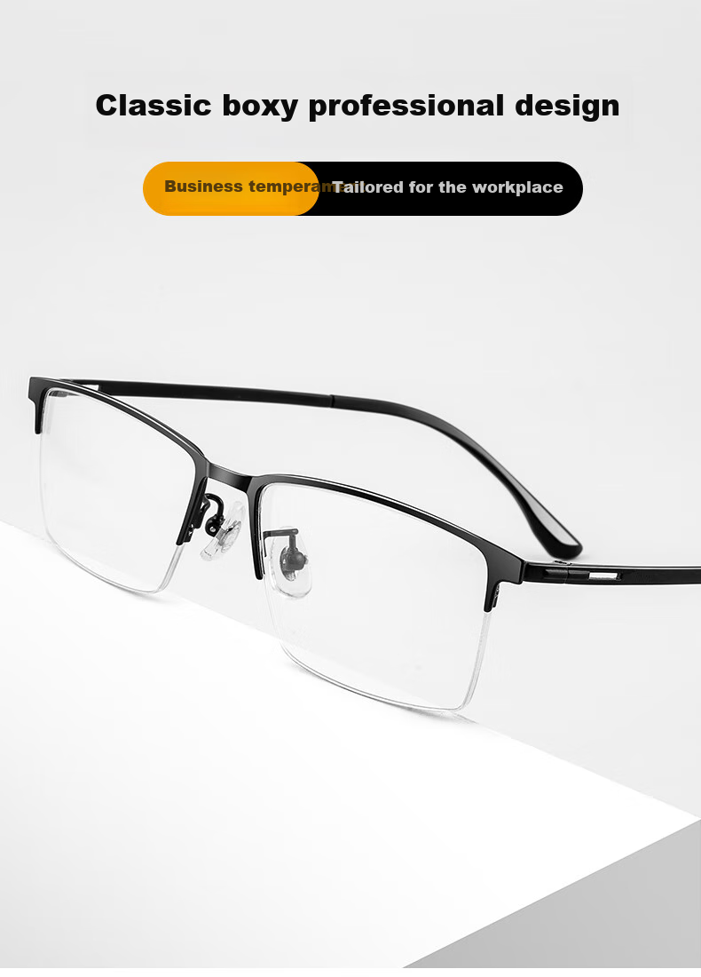 Yupintang Reading Glasses for Men And Women, Japanese Imported Smart Zoom Anti-Blue Light Glasses, Ultra-Light Titanium Metal Business Self-Operated Mid-Autumn Festival 10