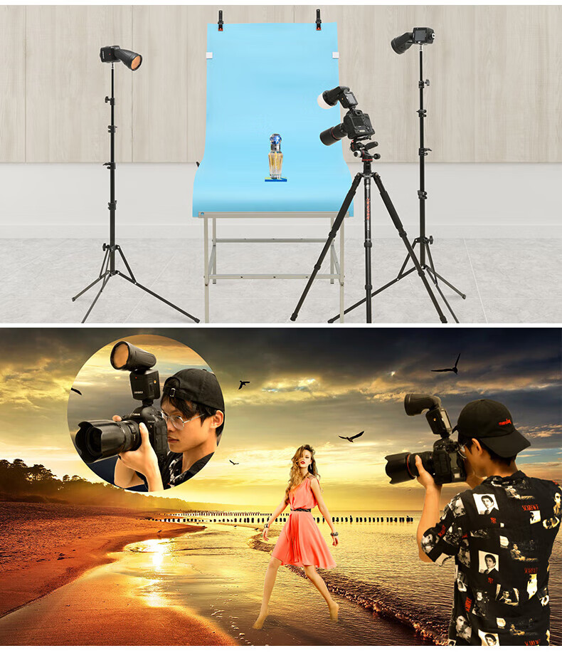 JINBEI Soft Diffuser Color Filter Honeycomb Grid Four-page Light Blocking Sheet for HD-2PLUS/MAX/HD-1/Hi-460/Hi5/H1 Set-top Box Accessories ET-4 Four-hole to Bayonet Mount 4