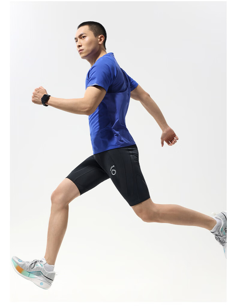 Macondo 7th Generation Marathon Running Compression Shorts with Support, Three Pockets, Sweatproof Phone Compartment, Black, Men's L 6