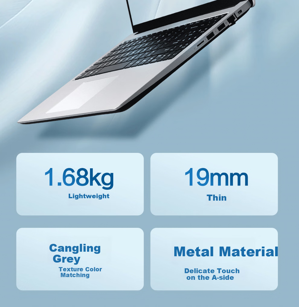 Haier Yao 16-Inch Large Screen Metal Laptop, Office Student Business Portable Thin And Light Notebook (I5-12450H/16GB/512GB SSD) 16