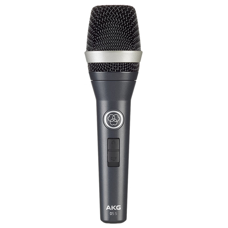 AKG D5S Professional Dynamic Microphone, Wired Karaoke Performance Stage Live Recording Host Chorus Vocal Home Singing Microphone