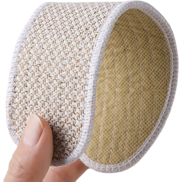 FOOTOPPO Linen Herbal Insoles for Men, Summer Sports Sweat-Absorbing Breathable Cotton Linen Shoes Odor-Resistant Insoles for Summer