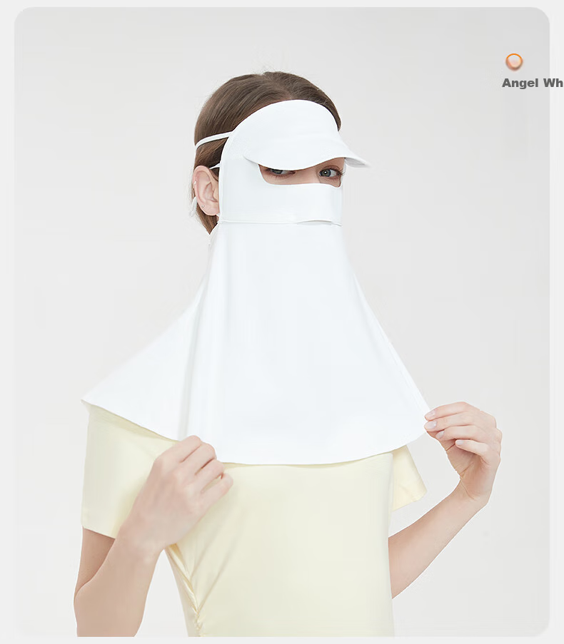 UV100 Sun Protection Face Mask, Spring And Summer Unisex UV-Resistant Sports Cycling Breathable Full Face Mask, 23501 Minimalist Gray 26