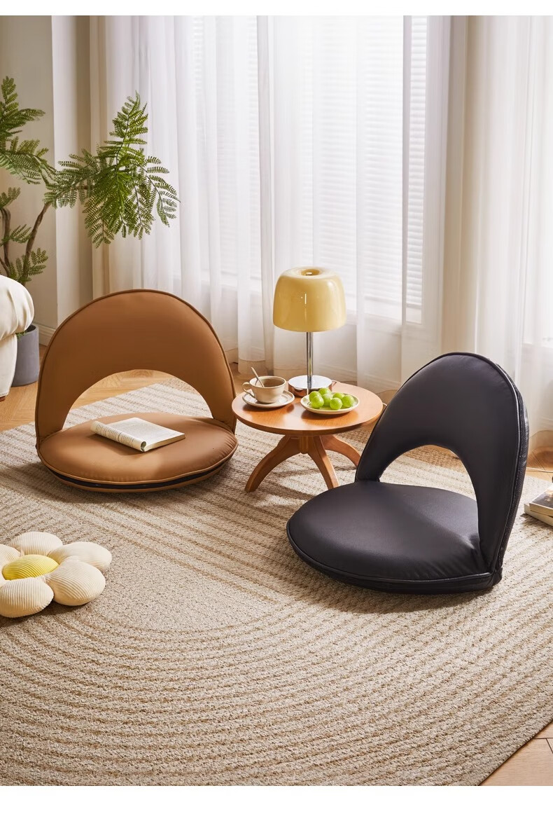 JIAYI Lazy Sofa Tatami, Foldable Bay Window Seat Cushion, Small Apartment Leisure Bed Backrest Chair, Home Small Sofa Chair 9