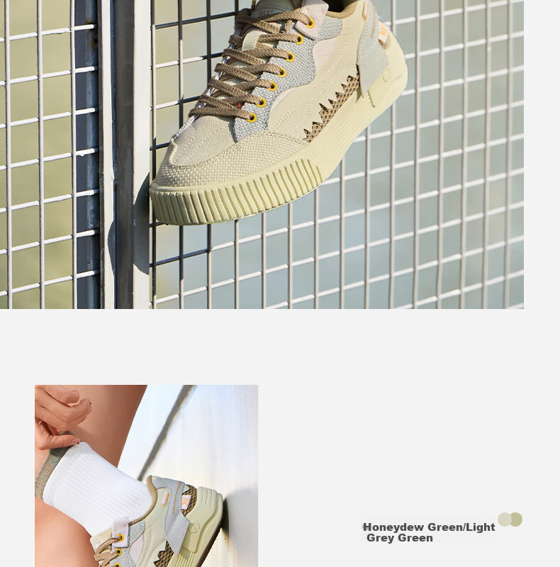 361° Women's Canvas Shoes, Spring And Summer Casual Breathable Flat Shoes, Low-Top Versatile Sneakers, 682526604-3 11