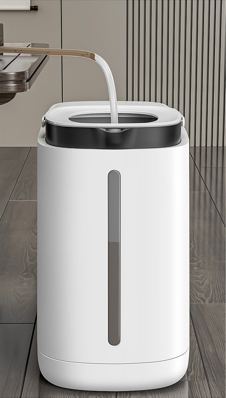 Jiabangshou Tea Water Bucket, Wastewater Bucket, Tea Residue Bucket, 11.7L Filtered Tea Drainage, Kitchen Garbage Bin with Lid, Dry And Wet Separation Bucket 9