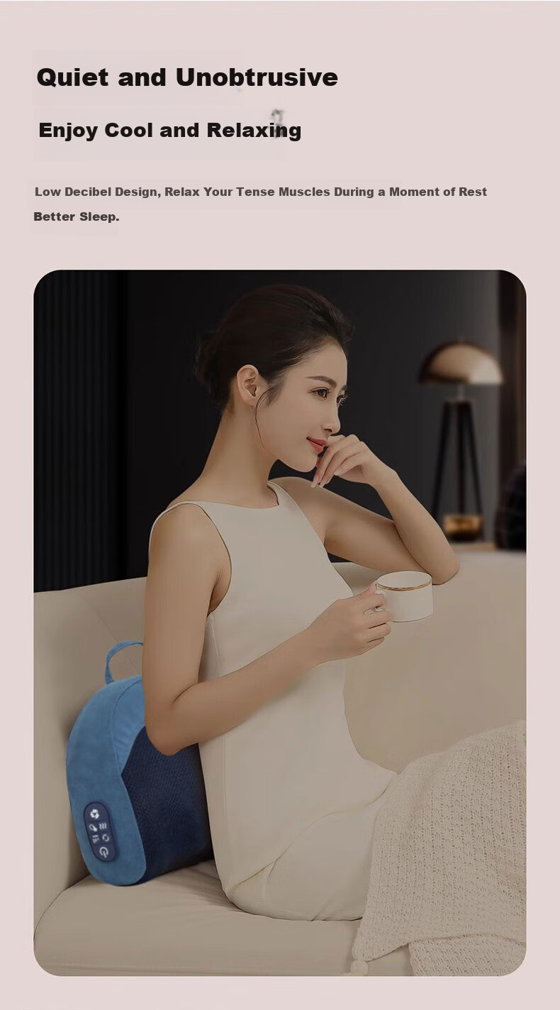 AUX Cervical Spine And Lumbar Massage Pillow GL89 Gift Box Set Shoulder Leg Back Kneading Hot Compress Waist Pain Relief Massage Device Mid-Autumn Festival Gift 15