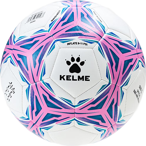 KELME Sewn Soccer Ball Size 5 Adult Training Match Durable Football Pink Blue Size 5