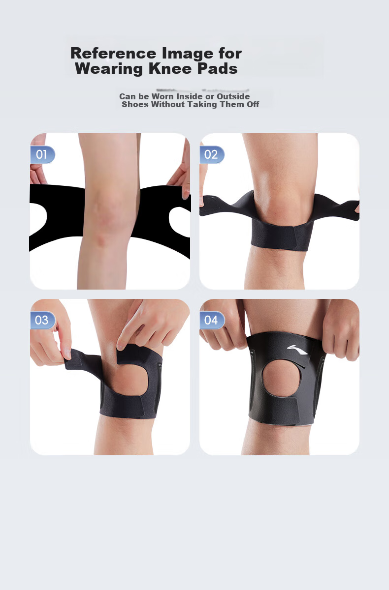 Li-Ning Knee Brace for Men And Women, Meniscus Sports Joint Patella Support, Running Hiking Badminton Knee Protector, Thin Support 1