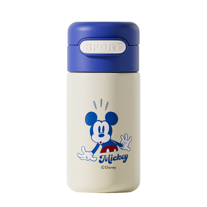 Disney Children's Insulated Cup, Mini Compact Portable Water Bottle for Boys And Girls, Stainless Steel School Cup for Elementary Students