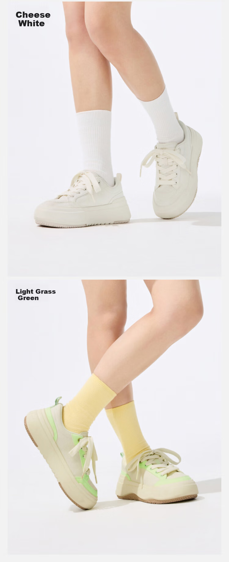 Beneunder Canvas Shoes, Women's Thick-Soled Sneakers, All-Season Cloud Shoes, White Sneakers, Height-Increasing Sandstone Shoes, CW695 21