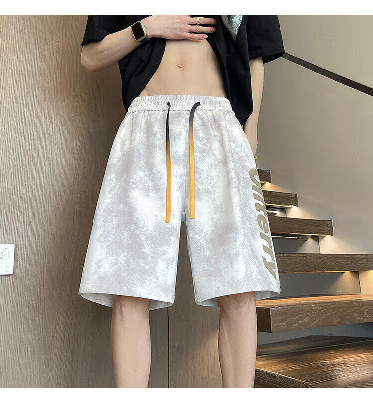Zofeili Men's American Tie-Dye Shorts Summer 2025 Loose Casual Versatile Sports Pants Youth Trendy Five-Point Pants 11