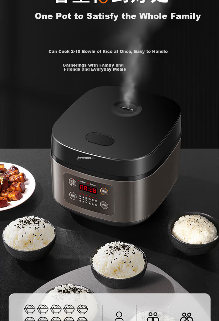 Joyoung Household 3L Rice Cooker, Multifunctional Smart Cooking Pot F-30FZ619 18