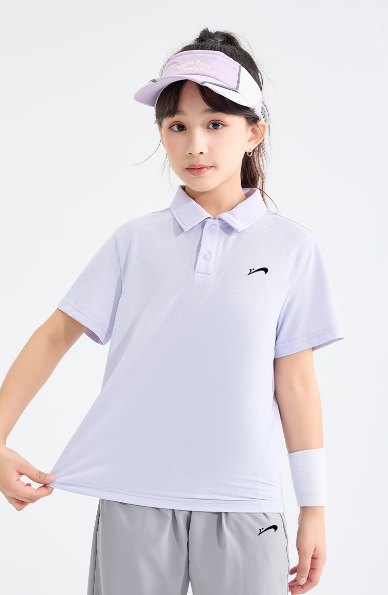 Guirenniao Kids Summer Set Boys Short Sleeve Polo Shirt Breathable Thin Two-Piece Sportswear 17
