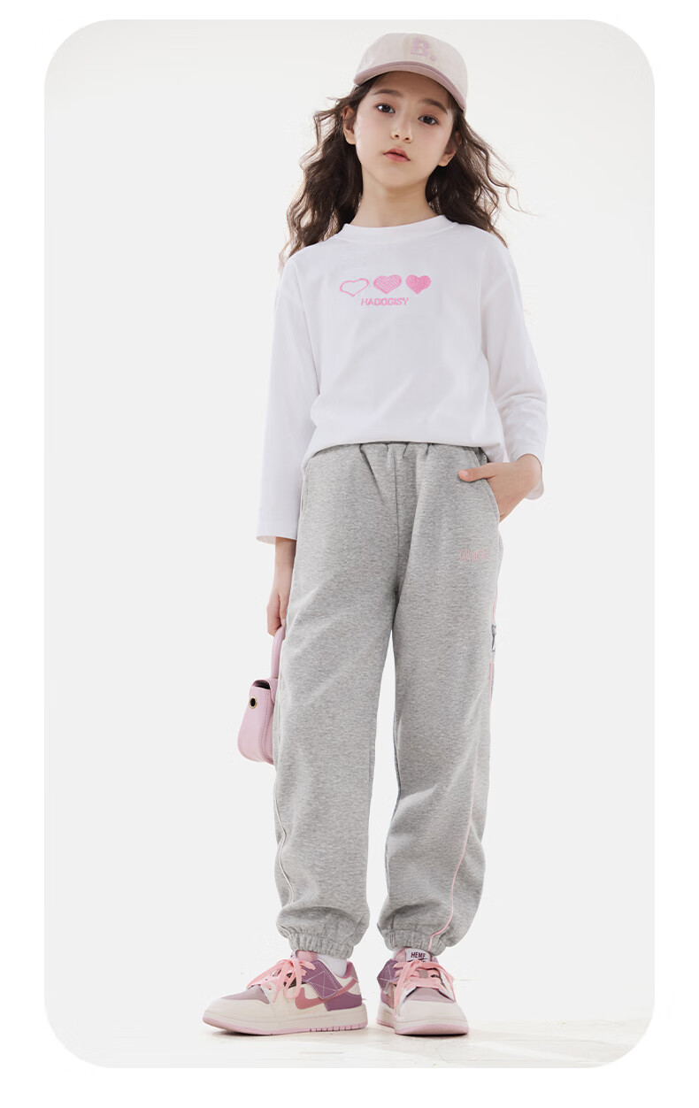 Disney Children's Pants Spring And Autumn Girls' Sweatpants Kids' Casual Trousers Children's Clothing 91127 Navy Blue 160 9