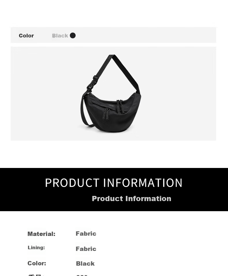 C.BANNER Crossbody Bag for Women, Large Capacity Casual Simple Dumpling Bag, Light Luxury Versatile College Student Shoulder Bag, Portable Fabric Bag, Phone Pouch 4